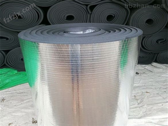 阻燃网格夹筋铝箔橡塑保温板管