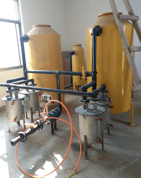 沼气脱硫器300立方废气净化罐厂家-施工现场